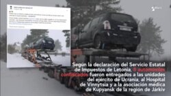 Falso: Los automóviles letones donados a Kyiv han acabado en venta