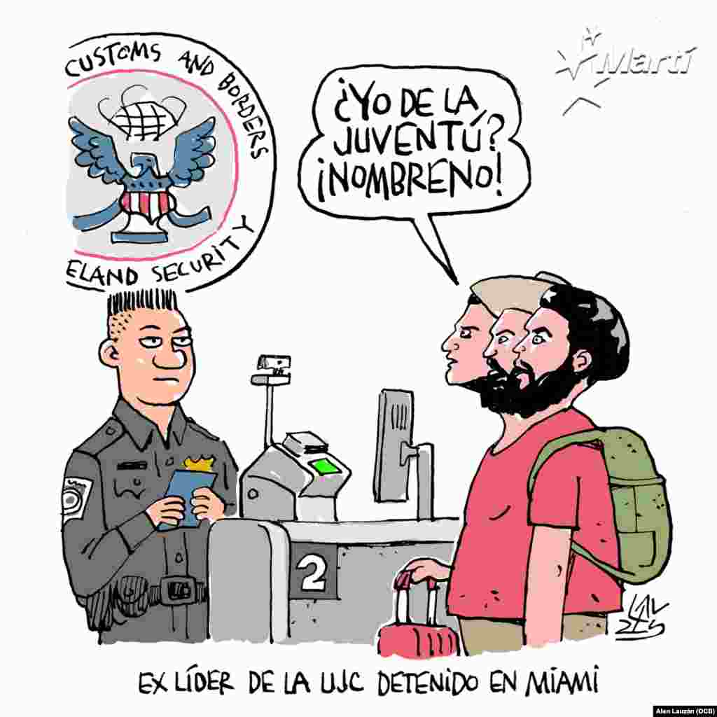 Exlíder de la UJC detenido en Miami.