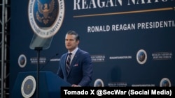 "El Departamento de Guerra es la espada y el escudo de la Paz mediante la Fuerza", dijo el Secretario Hegseth.