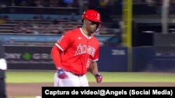Jorge Soler, de Los Angeles Angels. (Captura de video/@Angels)