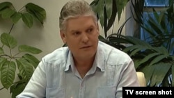 El ministro cubano de Economía y Planificación, Alejandro Gil Fernández, durante su comparecencia la noche del jueves en el programa Mesa Redonda.